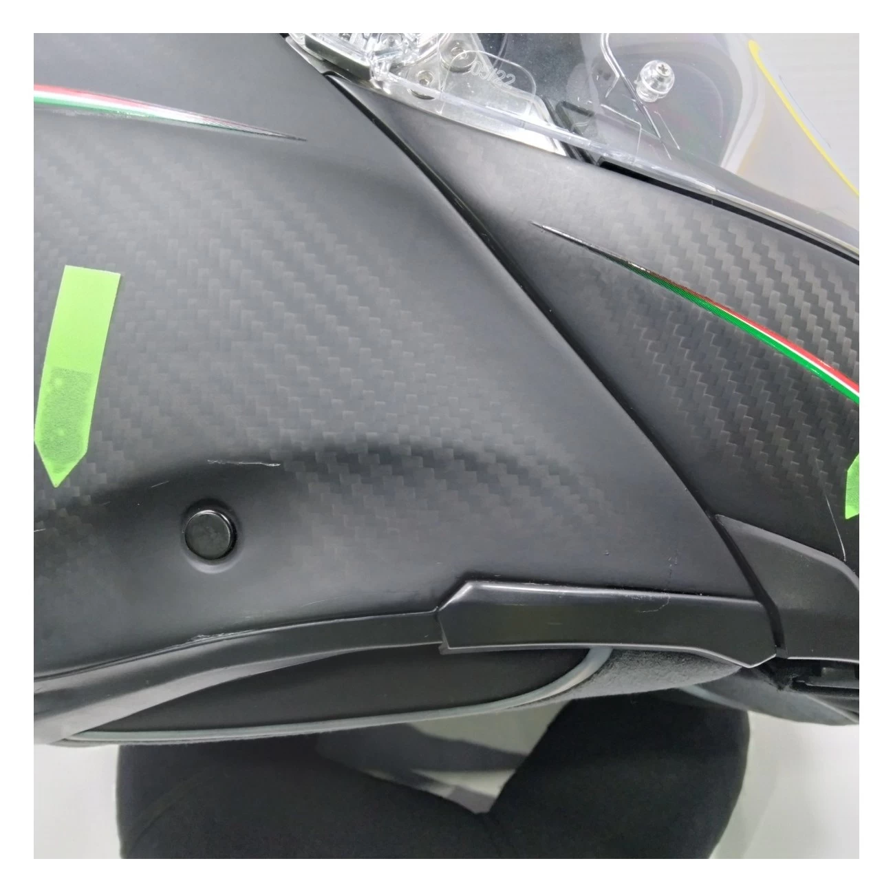 AGV Sportmodular Carbon Tricolore Helmet Matte Black / XL [Blemished - Very Good] - Image 10