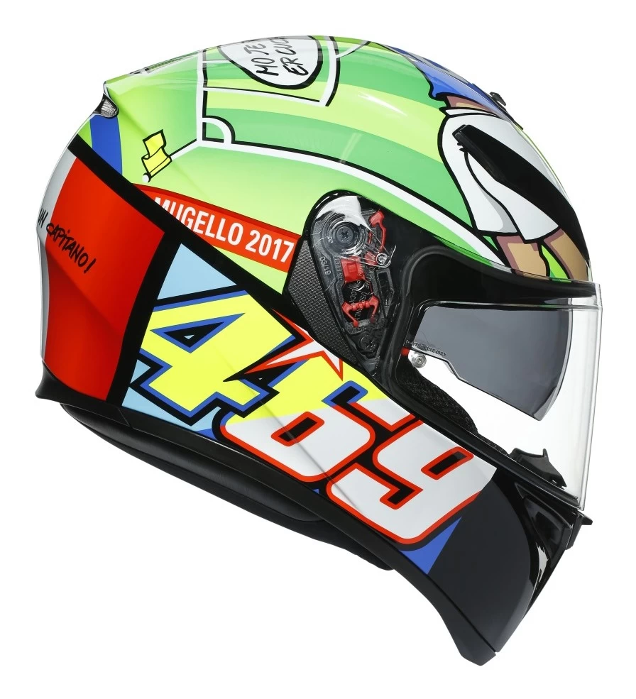 AGV K3 SV Mugello 2017 Helmet Black/Green/Blue / ML [Blemished - Very Good] - Image 2
