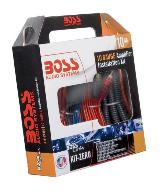 Boss Audio Systems 10-Gauge Amplifier Installation Kit 1 Boss Audio Systems 10-Gauge Amplifier Installation Kit