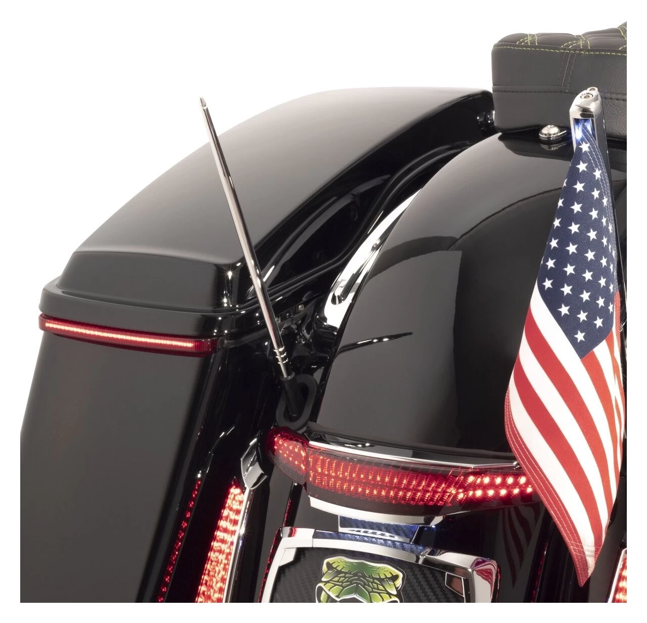 Ciro High Caliber Flexible Antenna For Harley Touring 1989-2023 2 Ciro High Caliber Flexible Antenna For Harley Touring 1989-2023 - Image 2