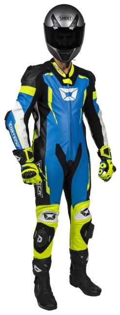 Cortech Sector Pro Air Race Suit -Moto Gear Shop cortech sector pro air race suit blue hiviz 1 scaled