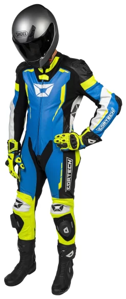 Cortech Sector Pro Air Race Suit -Moto Gear Shop cortech sector pro air race suit blue hiviz 2 scaled