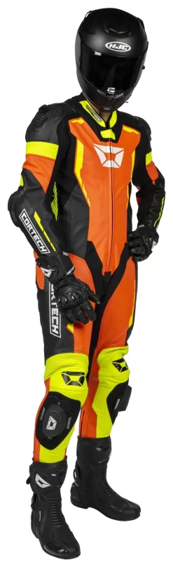 Cortech Sector Pro Air Race Suit -Moto Gear Shop cortech sector pro air race suit orange hi viz 1 scaled