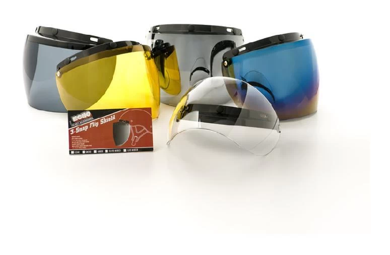 Echo 3-Snap Flip-Up Visor Shield 1 Echo 3-Snap Flip-Up Visor Shield