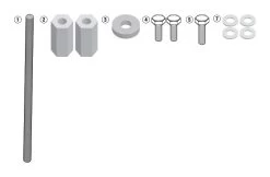 Givi TN5108KIT Engine Guards Fit Kit BMW R1200GS 2016-2018