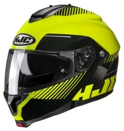 HJC C91 Prod Helmet 7 HJC C91 Prod Helmet -Moto Gear Shop hjc helmets c91 plus prod helmet black hi viz