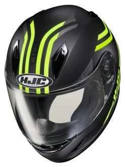 HJC Youth CL-Y Strix Helmet -Moto Gear Shop hjccly strix youth helmet black hi viz 2
