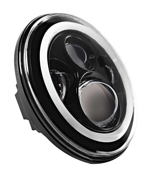 HogWorkz LED 7" Halomaker Headlight And 4 1/2" Passing Lamps Kit For Harley 1994-2023 3 HogWorkz LED 7" Halomaker Headlight And 4 1/2" Passing Lamps Kit For Harley 1994-2023 - Image 3