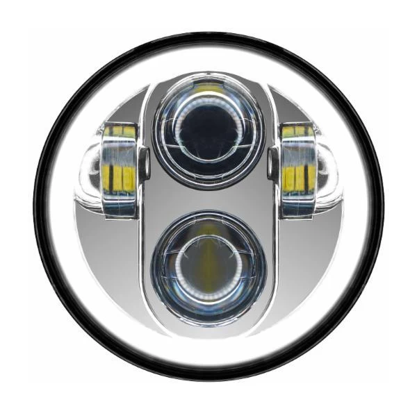 HogWorkz LED 7" Halomaker Headlight And 4 1/2" Passing Lamps Kit For Harley 1994-2023 12 HogWorkz LED 7" Halomaker Headlight And 4 1/2" Passing Lamps Kit For Harley 1994-2023 - Image 12