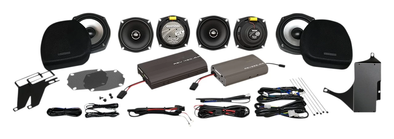 Hogtunes 425-Watt Ultra 6 Pack Amp And Speaker Kit For Harley Touring 1998-2013 1 Hogtunes 425-Watt Ultra 6 Pack Amp And Speaker Kit For Harley Touring 1998-2013