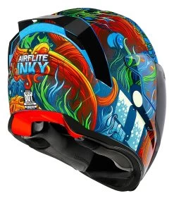 Icon Airflite Inky Helmet Blue / XL [Open Box] -Moto Gear Shop icon airflite inky helmet blue xl open box blue 2