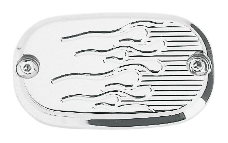 Joker Machine Flame Rear Master Cylinder Cover For Harley Big Twin 1999-2017 1 Joker Machine Flame Rear Master Cylinder Cover For Harley Big Twin 1999-2017