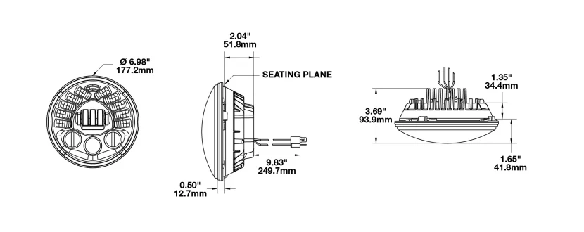 J.W. Speaker 8790 Adaptive 2 LED 7" Headlight 11 J.W. Speaker 8790 Adaptive 2 LED 7" Headlight - Image 11