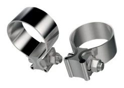 Khrome Werks Stainless Steel Exhaust Clamps For Harley