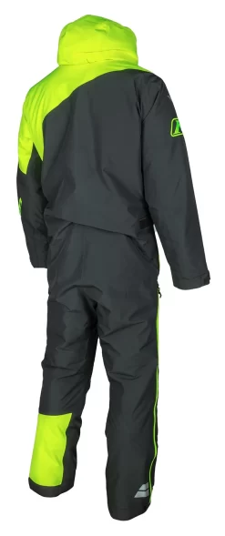 Klim Railslide One-Piece Suit -Moto Gear Shop klim railslide one piece suit grey hi viz yellow 1
