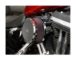 K&N Street Metal High Flow Air Cleaner For Harley Sportster 2004-2013 Chrome [Blemished - Very Good] -Moto Gear Shop kn street metal high flow air cleaner for harley sportster20042013 chrome blemished very good chrome 2