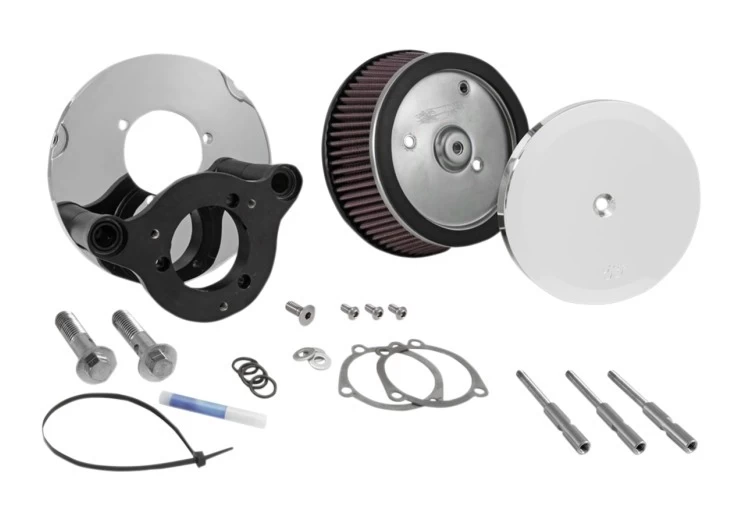 K&N Street Metal High Flow Air Cleaner For Harley Sportster 2004-2013 Chrome [Blemished - Very Good] - Image 5