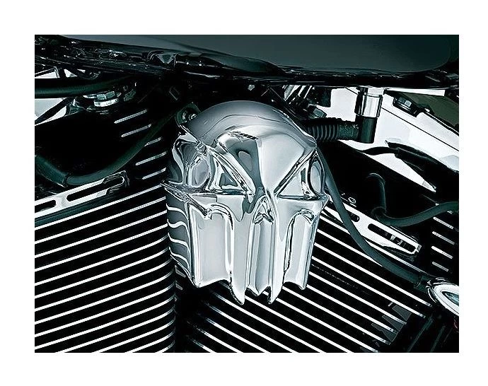 Kuryakyn Skull Horn Cover For Harley 1992-2016 2 Kuryakyn Skull Horn Cover For Harley 1992-2016 - Image 2