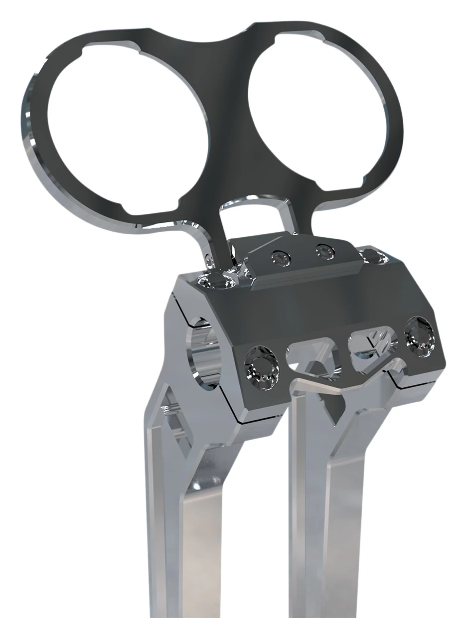 LA Choppers Dual Gauge Mount For Harley Dyna / Sportster 1999-2022 2 LA Choppers Dual Gauge Mount For Harley Dyna / Sportster 1999-2022 - Image 2