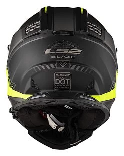 LS2 Blaze Elevation Helmet 7 LS2 Blaze Elevation Helmet -Moto Gear Shop ls2 blaze elevation helmet matte black hi viz yellow 2