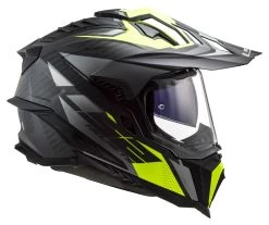 LS2 Explorer Carbon Focus Helmet -Moto Gear Shop ls2 explorer carbon focus helmet titanium yellow 3