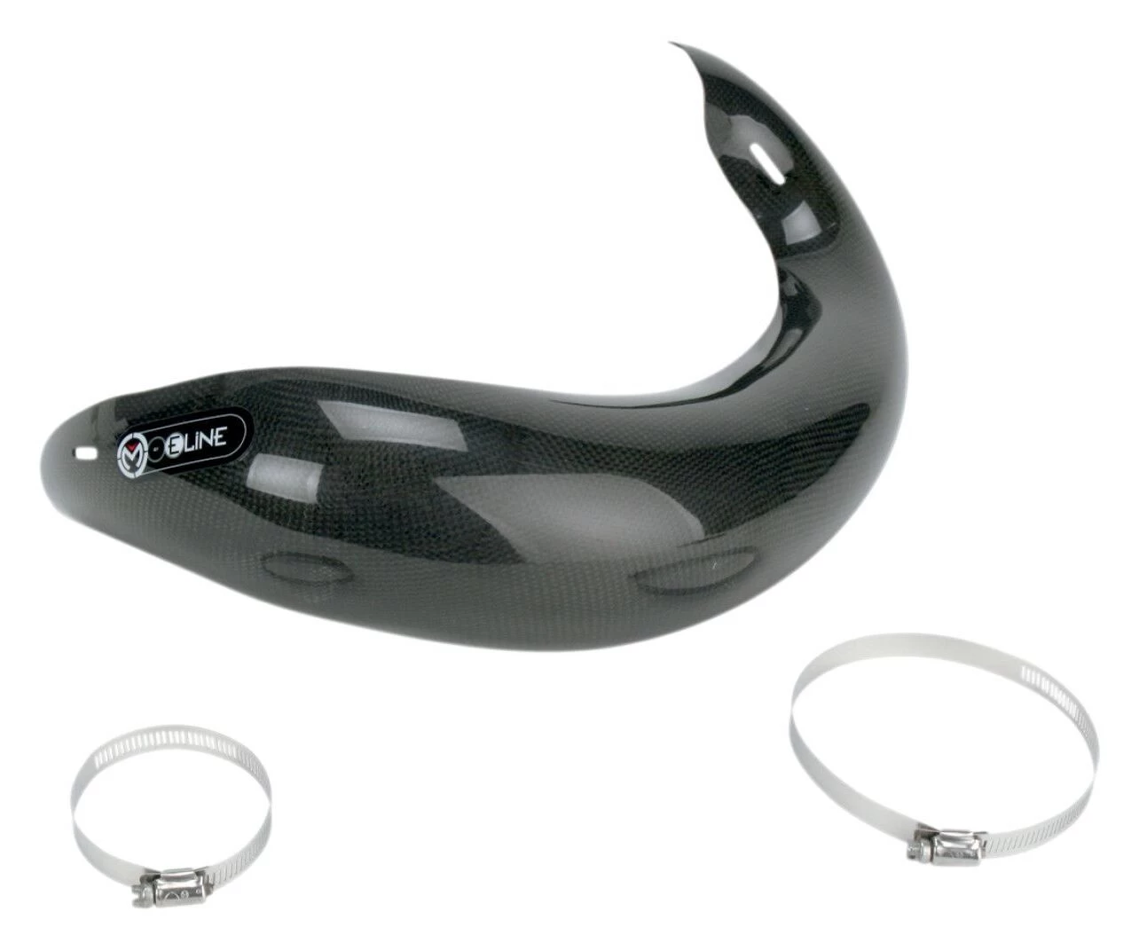 Moose Racing E-Line Carbon Fiber Pipe Guard Yamaha YZ250 2005-2023 Stock Exhaust [Open Box]