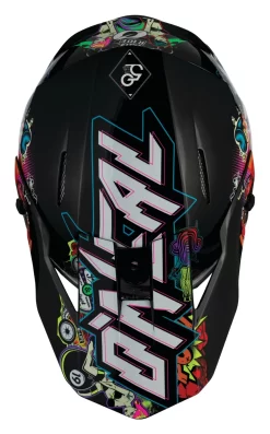 O'Neal 3 Series Crank Helmet Black/Green/Red / LG [Open Box] -Moto Gear Shop o neal3 series crank helmet black green red lg open box black green red 6