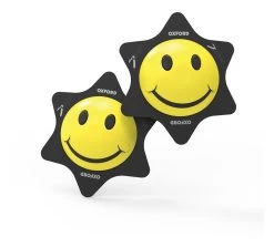 Oxford Smiler Knee Sliders -Moto Gear Shop oxford smiler knee sliders white 3