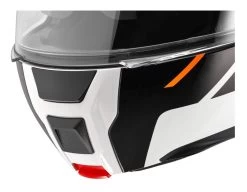 Schuberth C5 Master Helmet Black/White/Orange / LG [Open Box] -Moto Gear Shop schuberth c5 master helmet black white orange lg open box black white orange 3