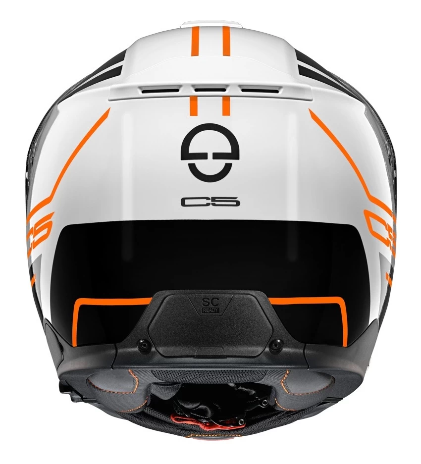 Schuberth C5 Master Helmet Black/White/Orange / LG [Open Box] - Image 5