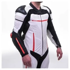Sedici Corsa One-Piece Race Suit White/Black/Red / 54 [Blemished - Very Good] -Moto Gear Shop sedici corsa one piece race suit white black red54 blemished very good white black red 2