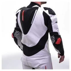 Sedici Corsa One-Piece Race Suit White/Black/Red / 54 [Blemished - Very Good] -Moto Gear Shop sedici corsa one piece race suit white black red54 blemished very good white black red 3