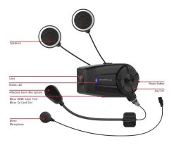 Sena 10C EVO Bluetooth Headset & Camera -Moto Gear Shop sena10 c evo bluetooth headset camera 5