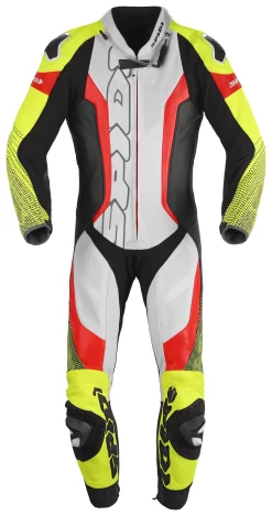 Spidi Supersonic Pro Perforated Race Suit -Moto Gear Shop spidi supersonic perf pro racesuit black blue gold46 2 scaled