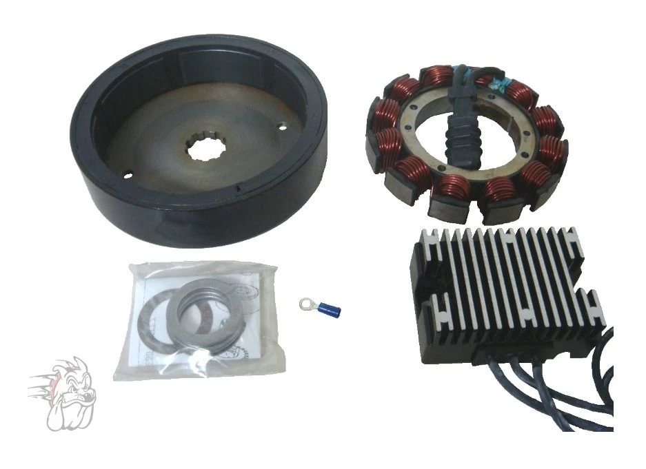 Spyke Heavy Duty 32 Amp Charging System For Harley Big Twin 1970-1999 1 Spyke Heavy Duty 32 Amp Charging System For Harley Big Twin 1970-1999