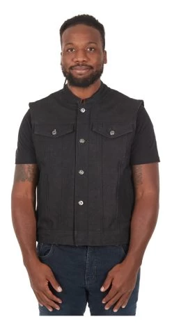 Street & Steel Redwood 2 Denim Vest 7 Street & Steel Redwood 2 Denim Vest -Moto Gear Shop street steel ss redwood denim vest black 3